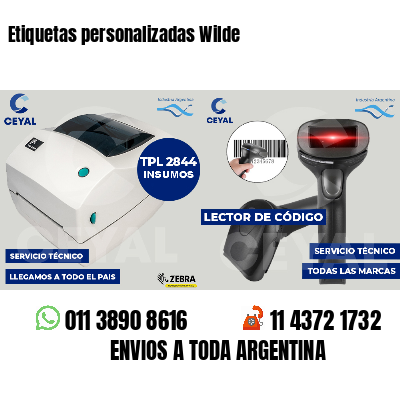 Etiquetas personalizadas Wilde