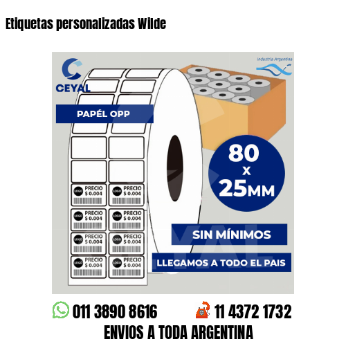 Etiquetas personalizadas Wilde