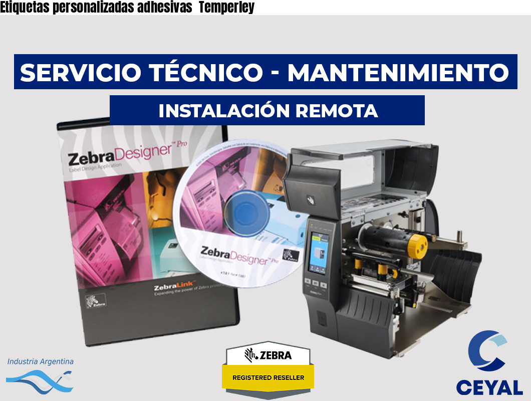 Etiquetas personalizadas adhesivas Temperley