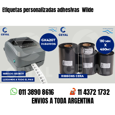 Etiquetas personalizadas adhesivas Wilde