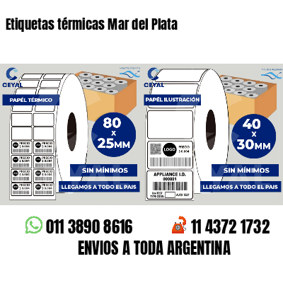 Etiquetas térmicas Mar del Plata