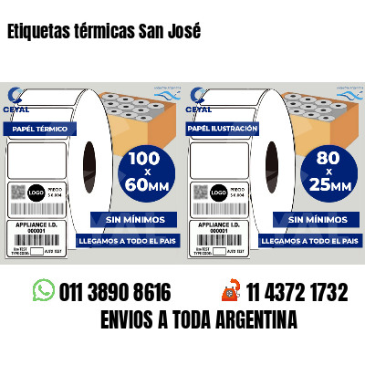 Etiquetas térmicas San José