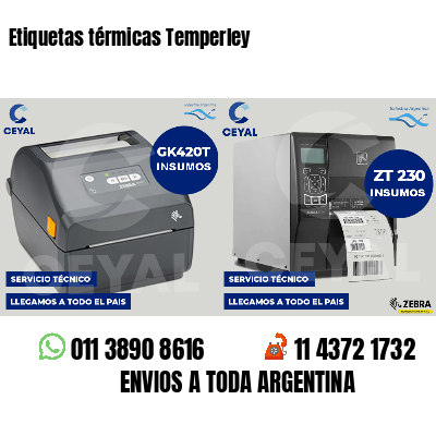 Etiquetas térmicas Temperley