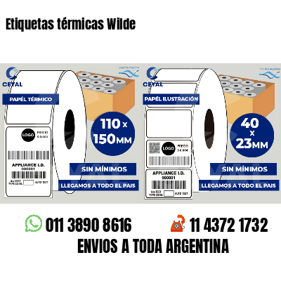 Etiquetas térmicas Wilde