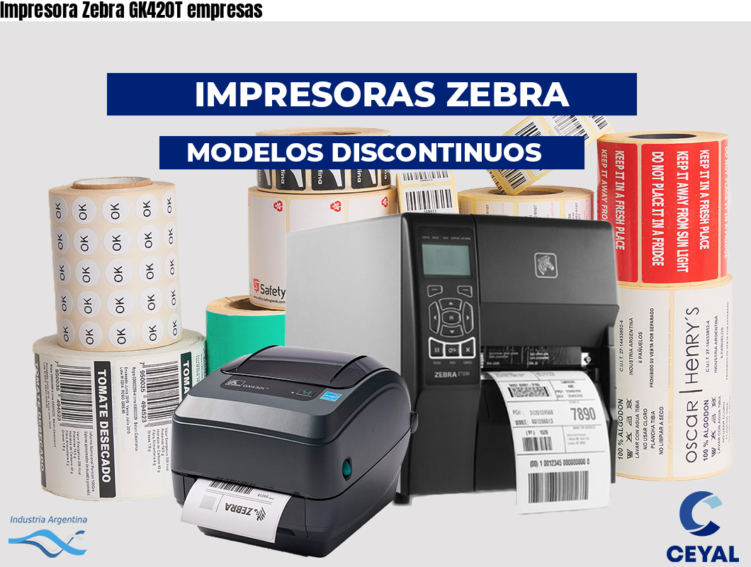Impresora Zebra GK420T empresas