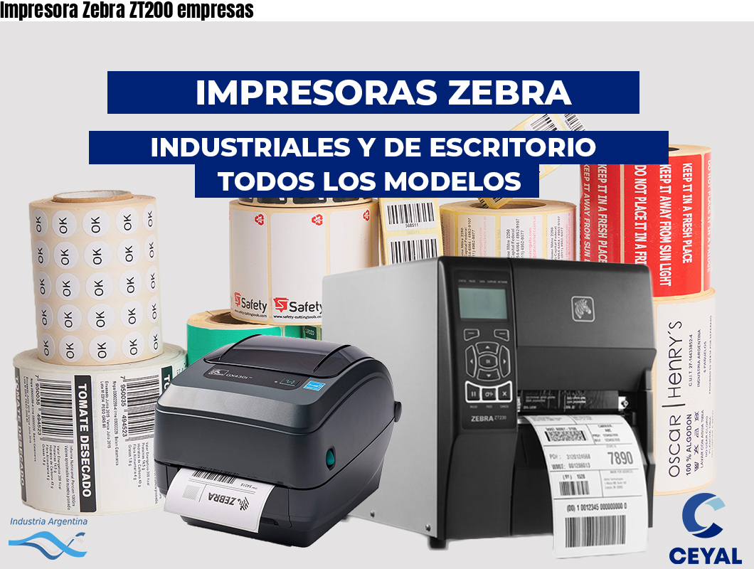 Impresora Zebra ZT200 empresas