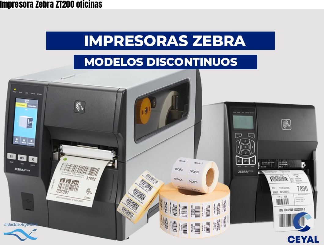 Impresora Zebra ZT200 oficinas