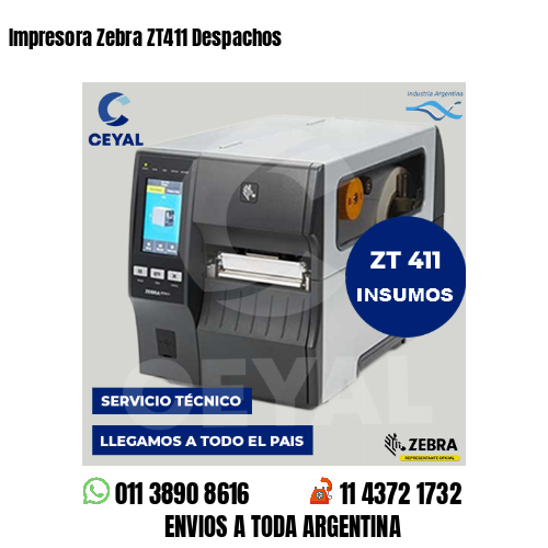 Impresora Zebra ZT411 Despachos
