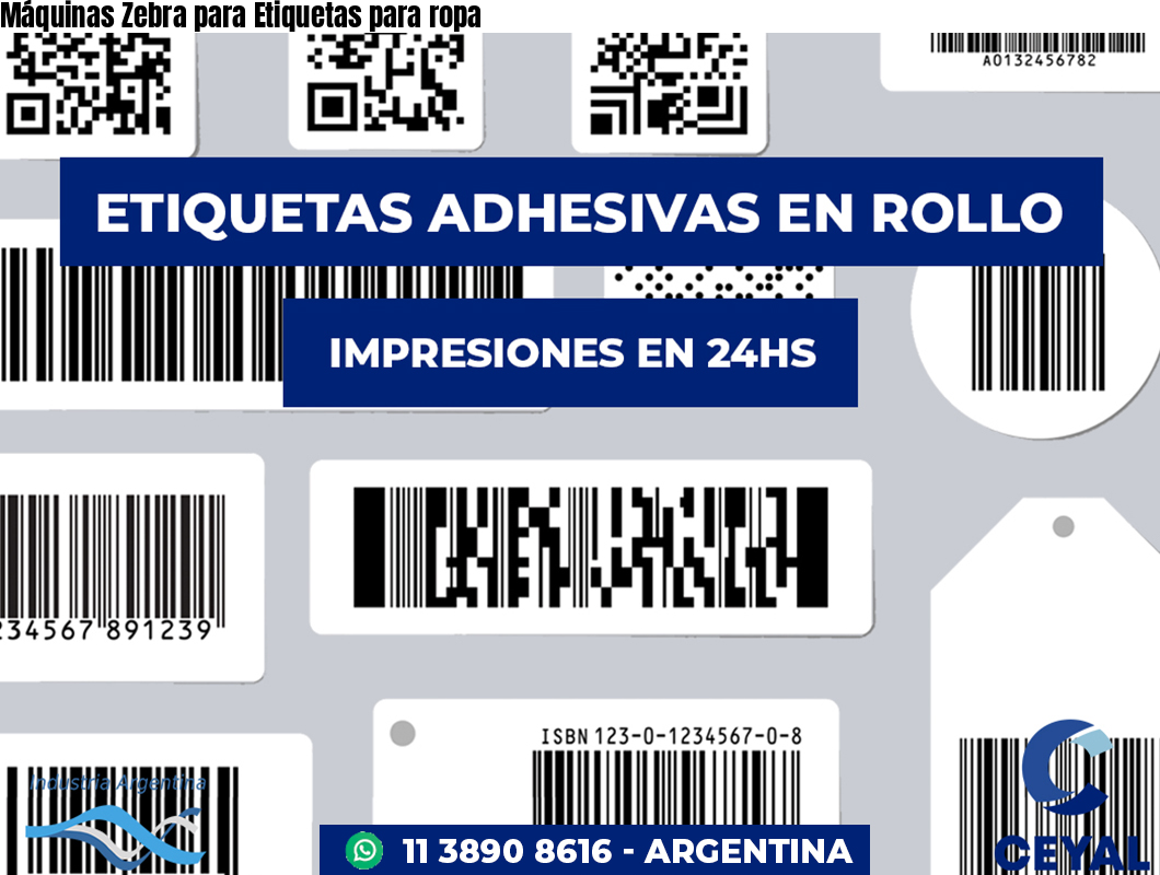 Máquinas Zebra para Etiquetas para ropa
