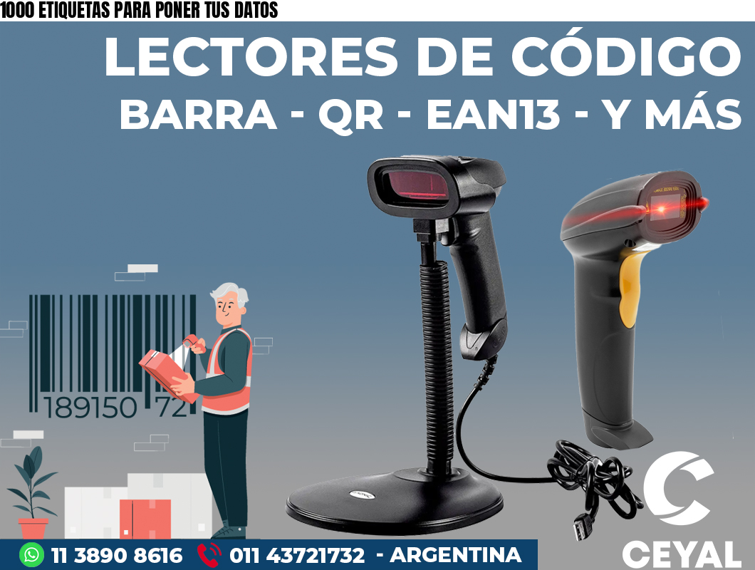 1000 ETIQUETAS PARA PONER TUS DATOS