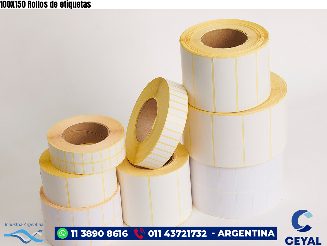 100X150 Rollos de etiquetas