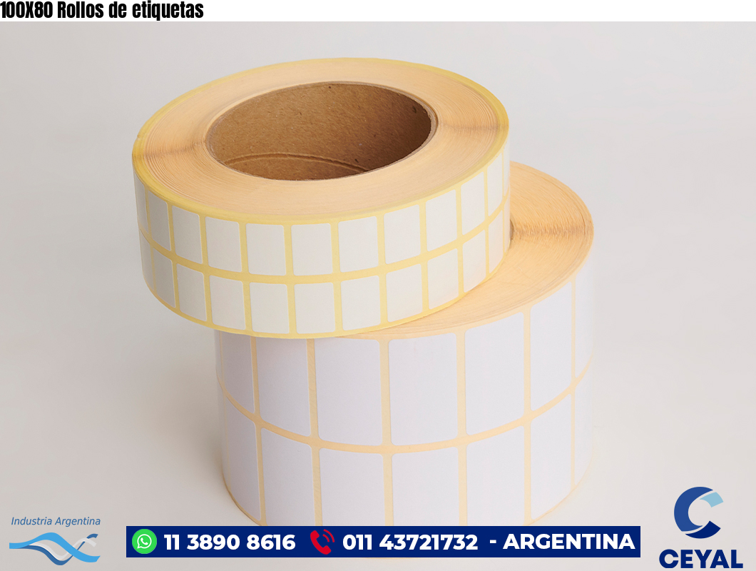 100X80 Rollos de etiquetas