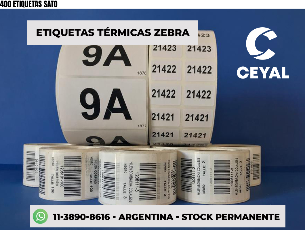 400 ETIQUETAS SATO