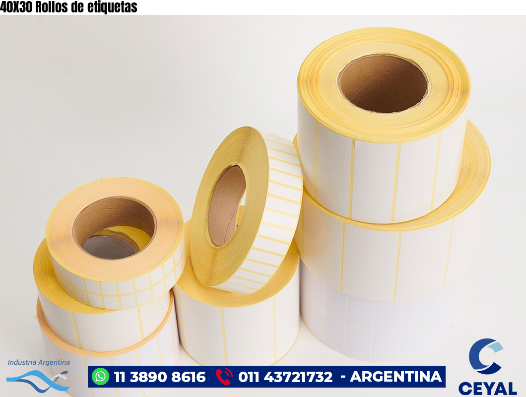 40X30 Rollos de etiquetas