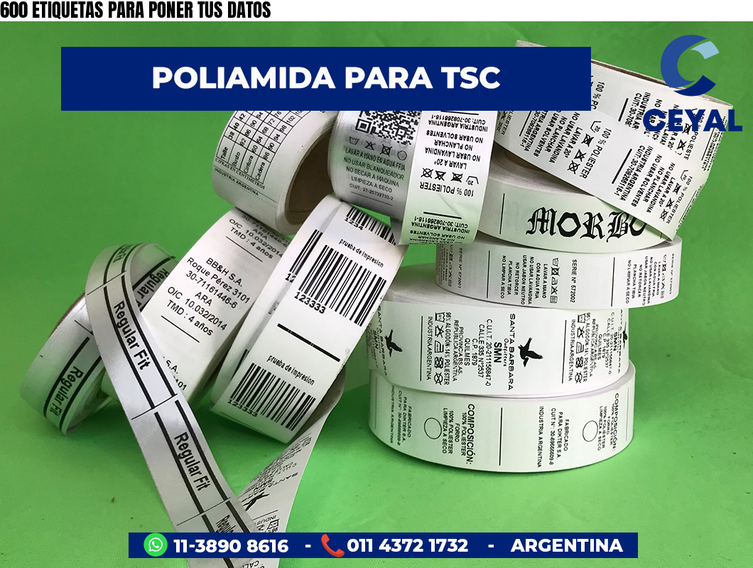 600 ETIQUETAS PARA PONER TUS DATOS