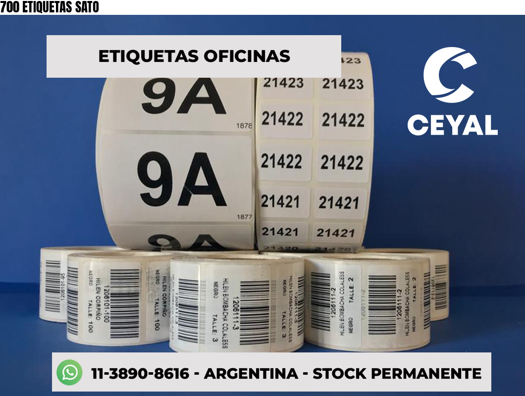 700 ETIQUETAS SATO