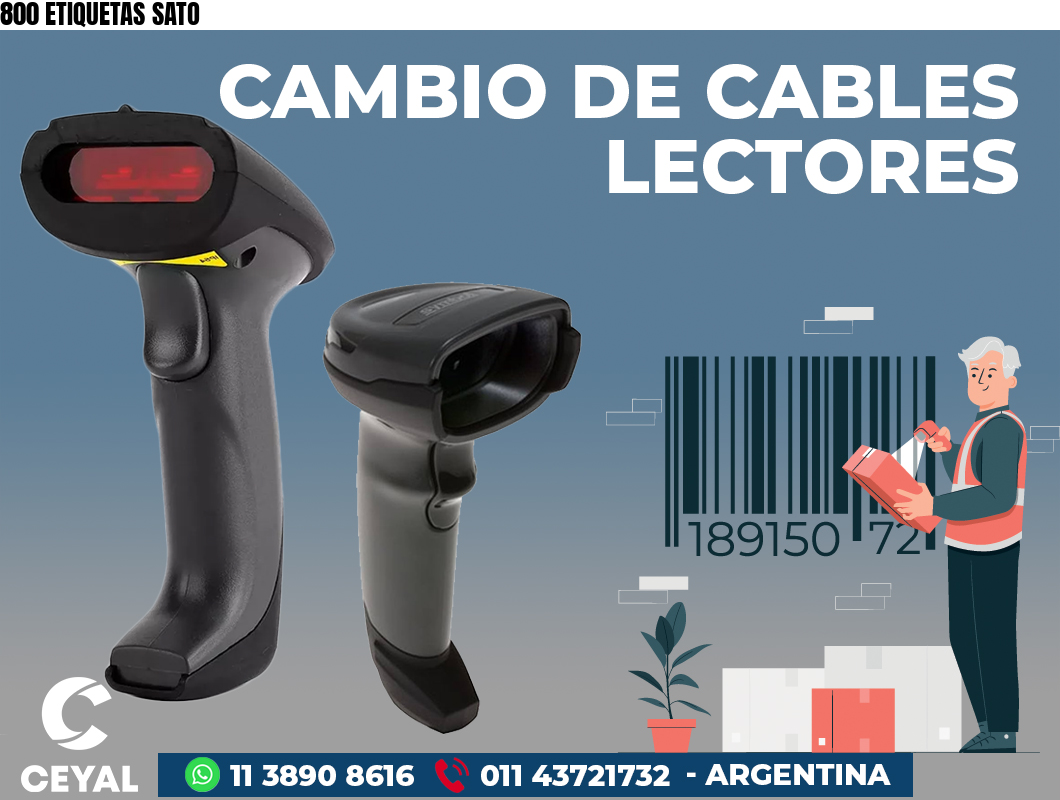 800 ETIQUETAS SATO