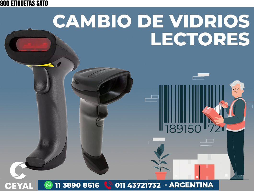 900 ETIQUETAS SATO