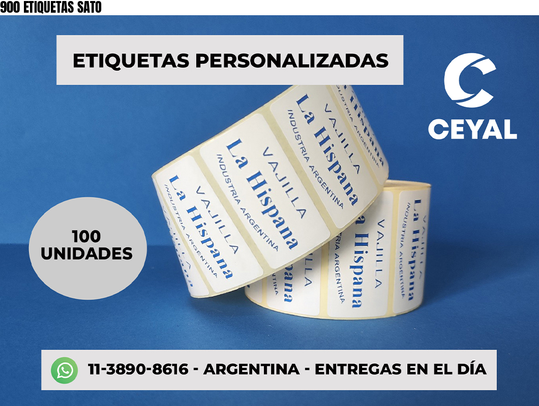 900 ETIQUETAS SATO