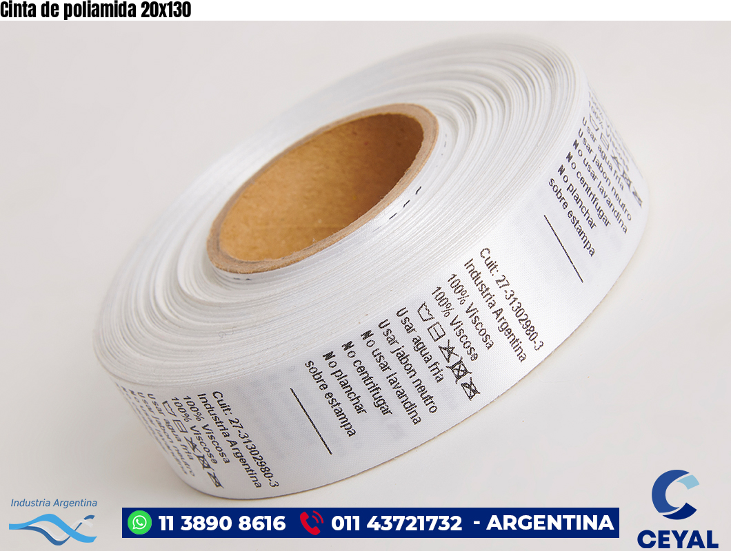 Cinta de poliamida 20×130