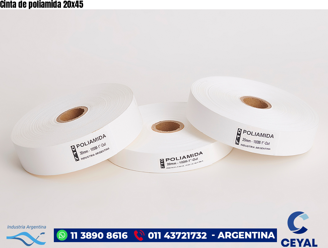 Cinta de poliamida 20×45