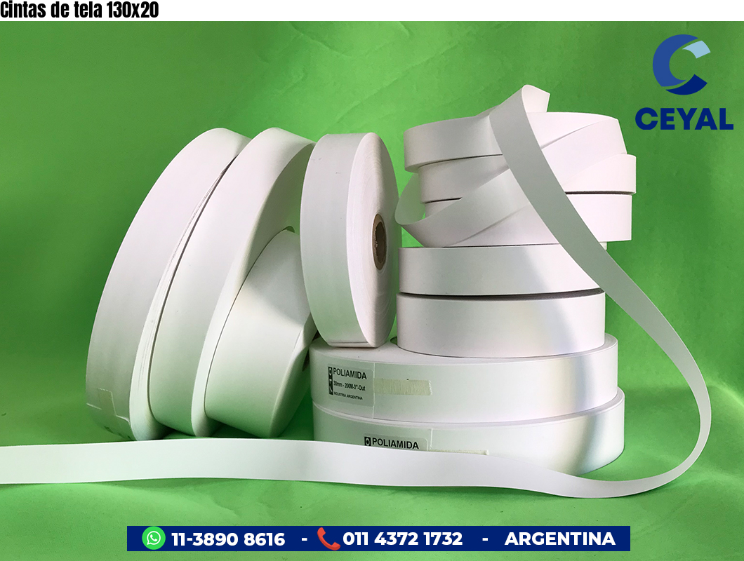 Cintas de tela 130×20