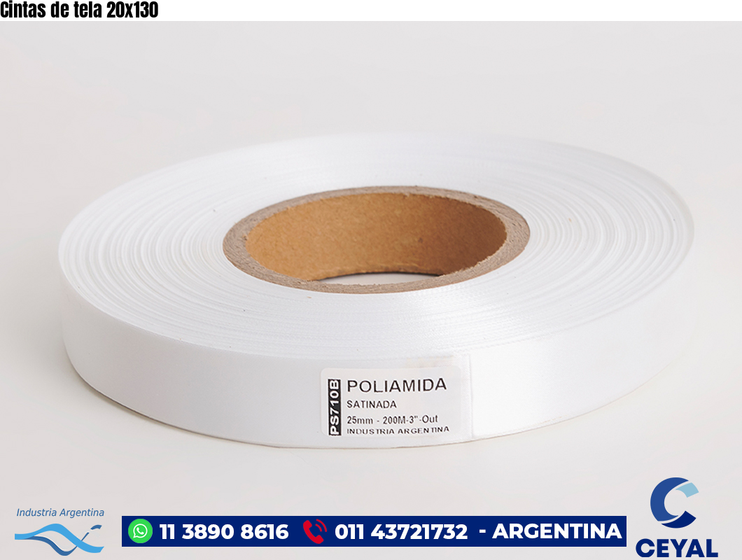 Cintas de tela 20×130