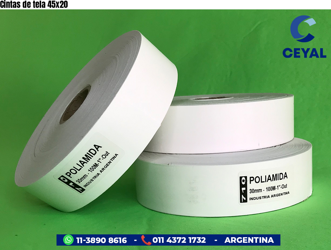 Cintas de tela 45×20