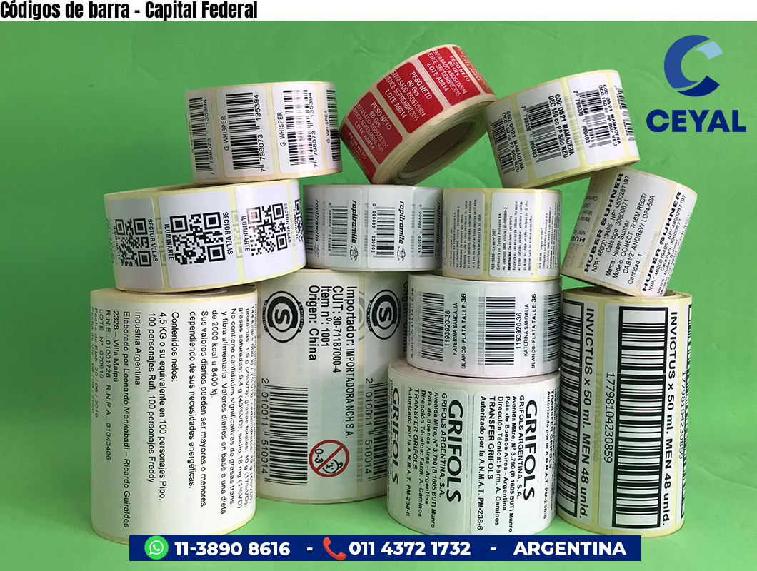Códigos de barra - Capital Federal