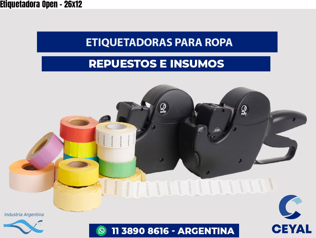 Etiquetadora Open - 26x12