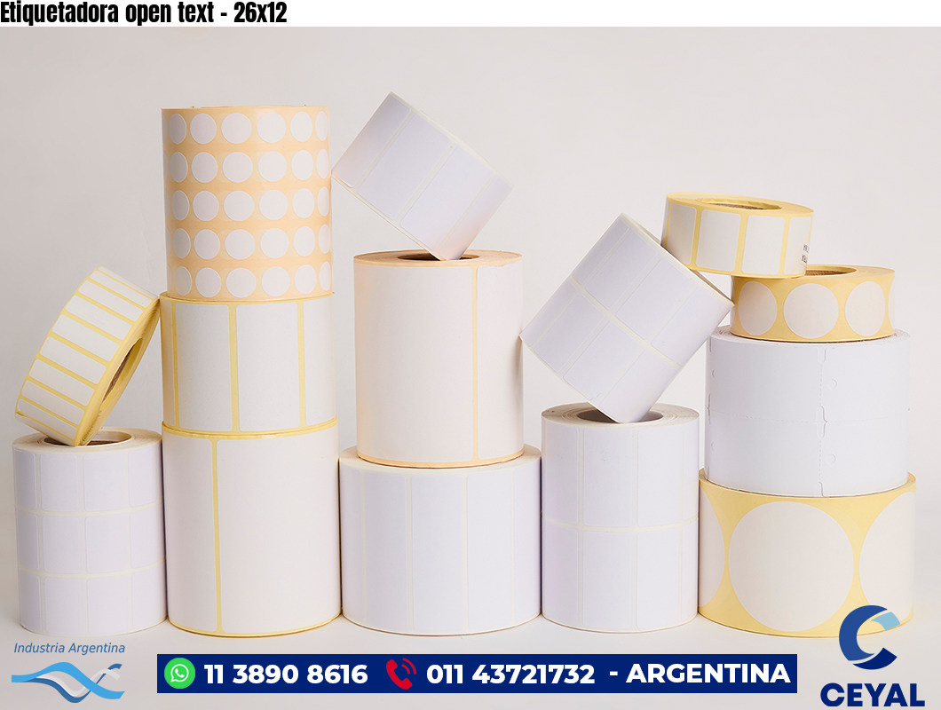 Etiquetadora open text - 26x12