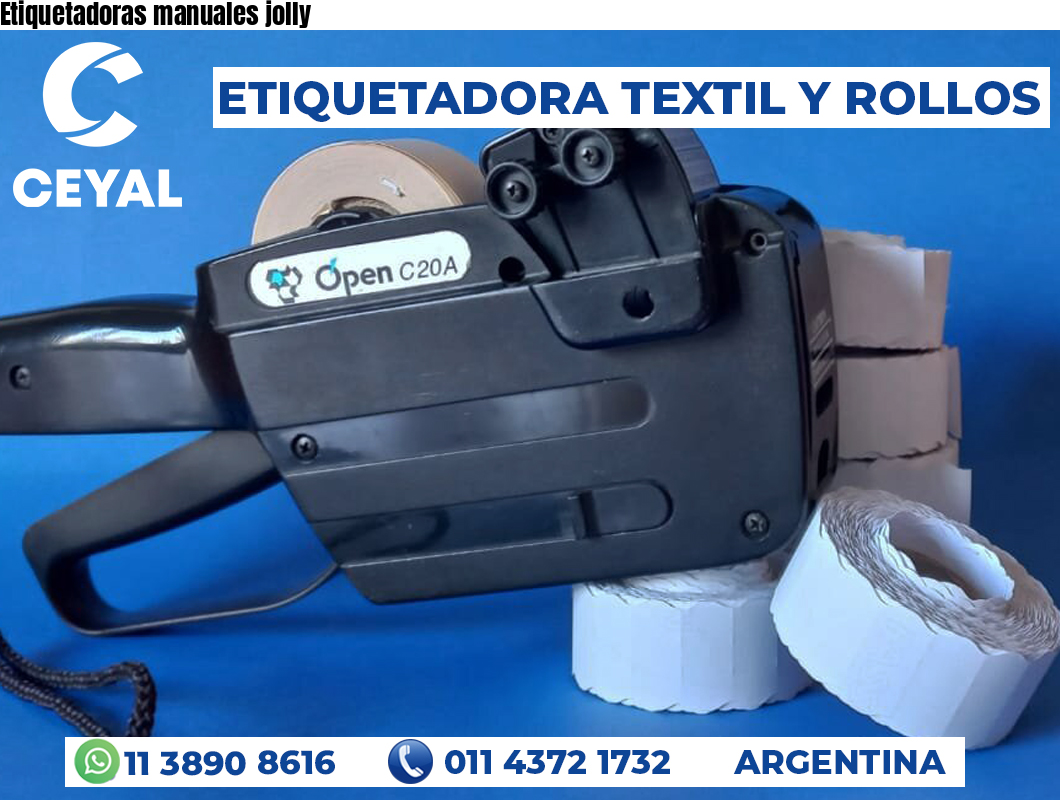 Etiquetadoras manuales jolly