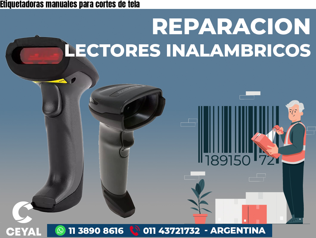 Etiquetadoras manuales para cortes de tela