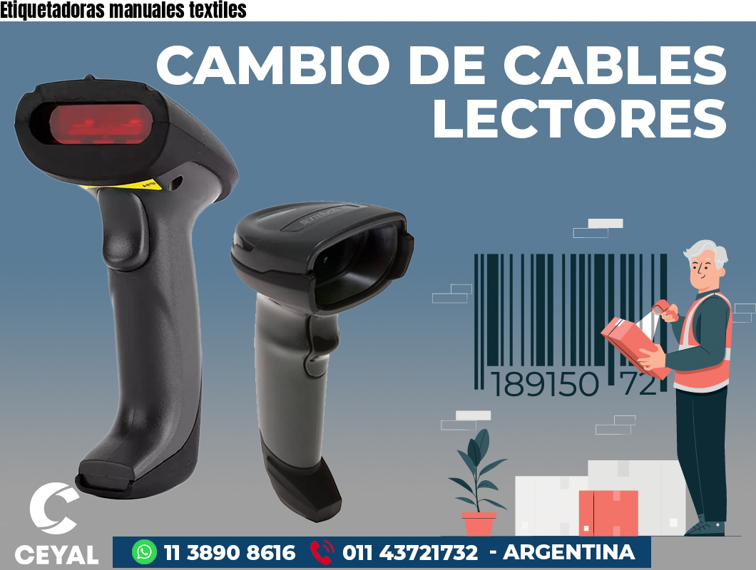 Etiquetadoras manuales textiles