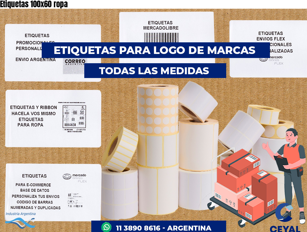 Etiquetas 100x60 ropa