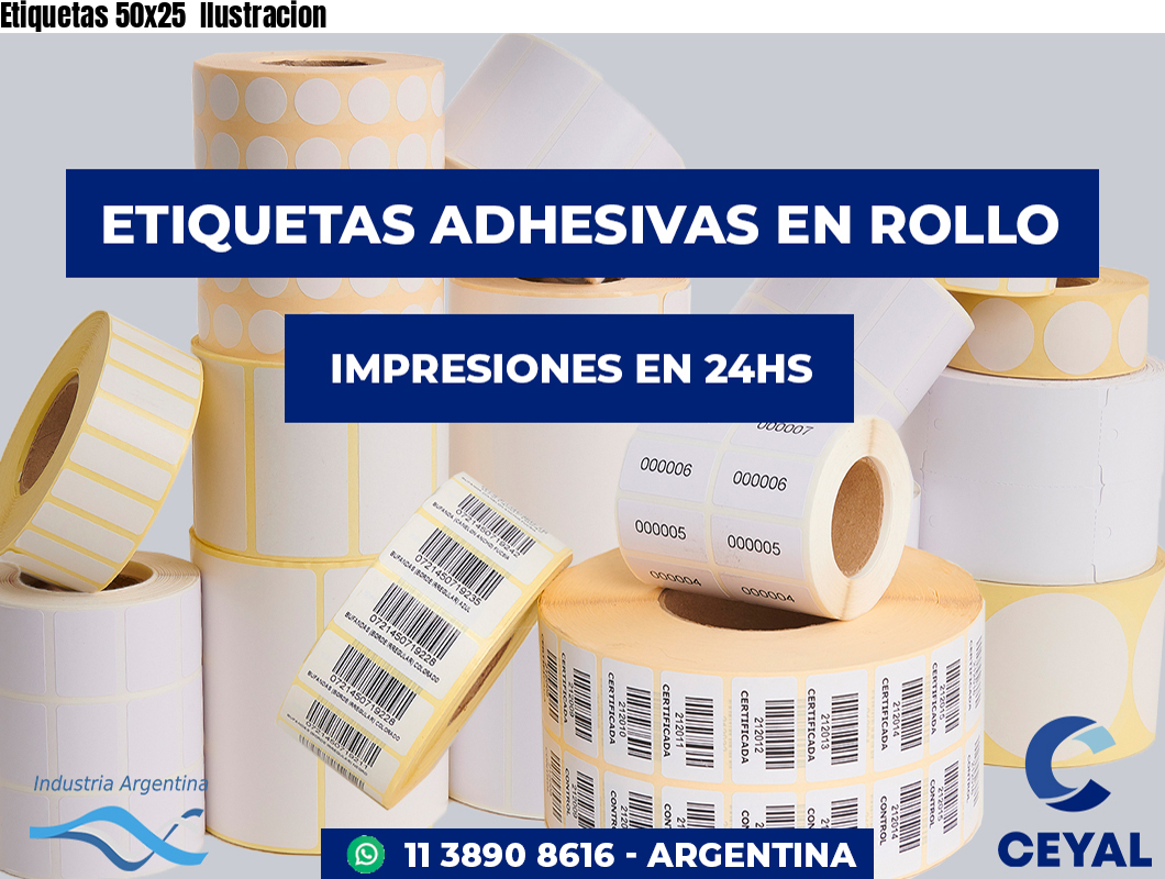 Etiquetas 50x25  Ilustracion