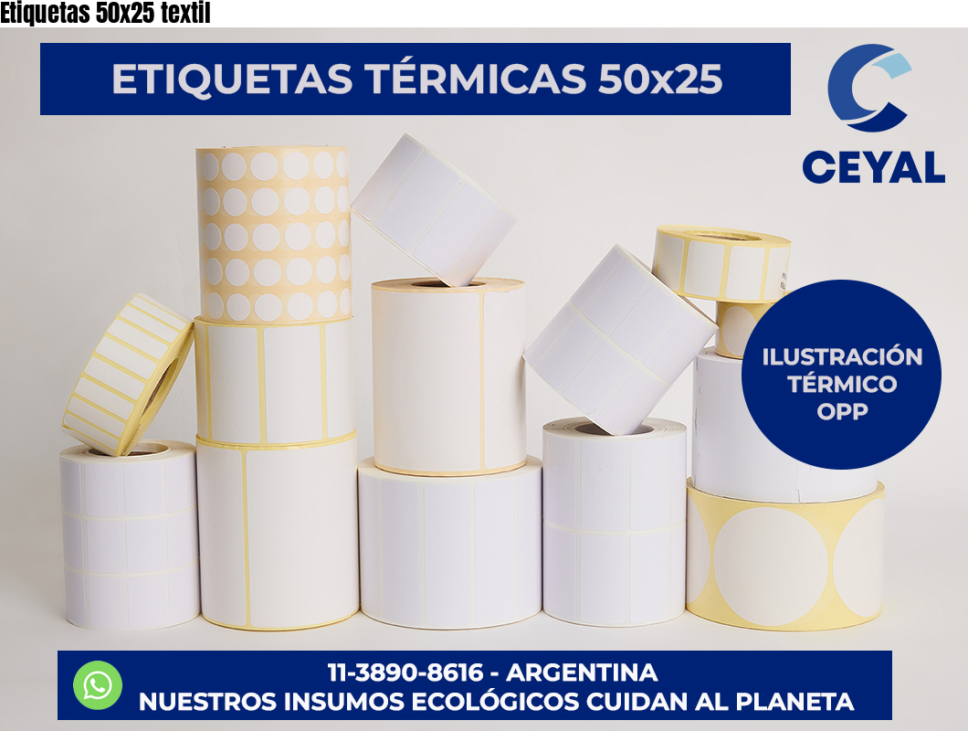 Etiquetas 50×25 textil