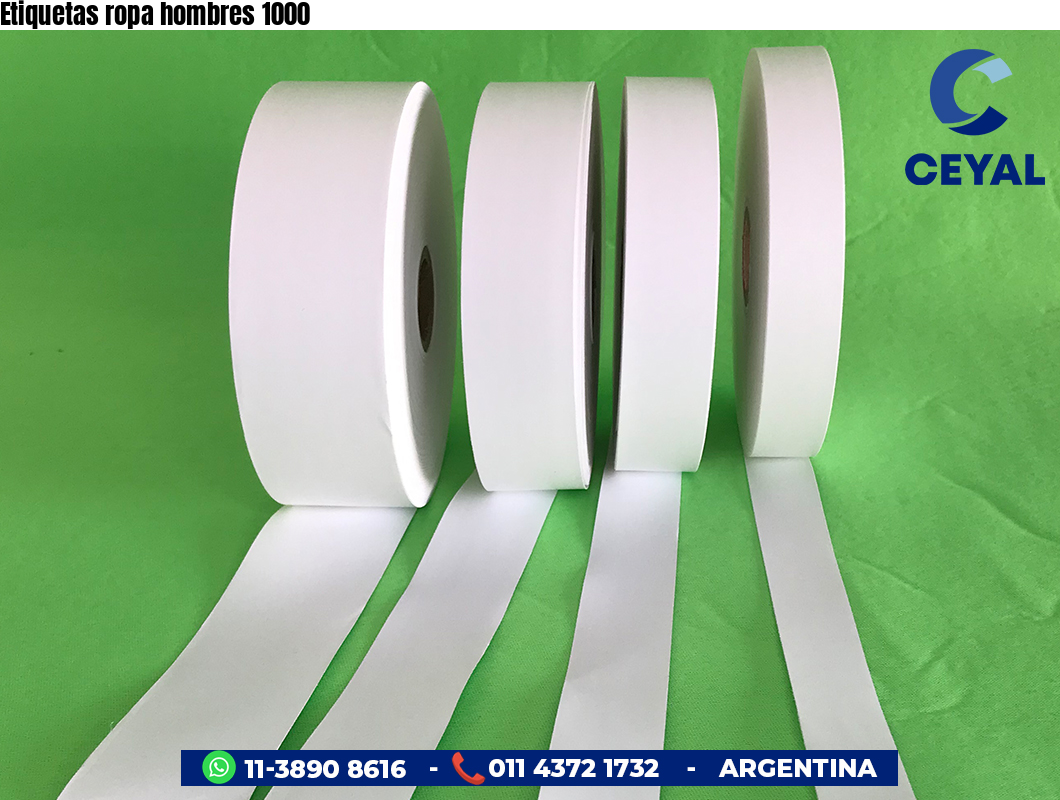 Etiquetas ropa hombres 1000