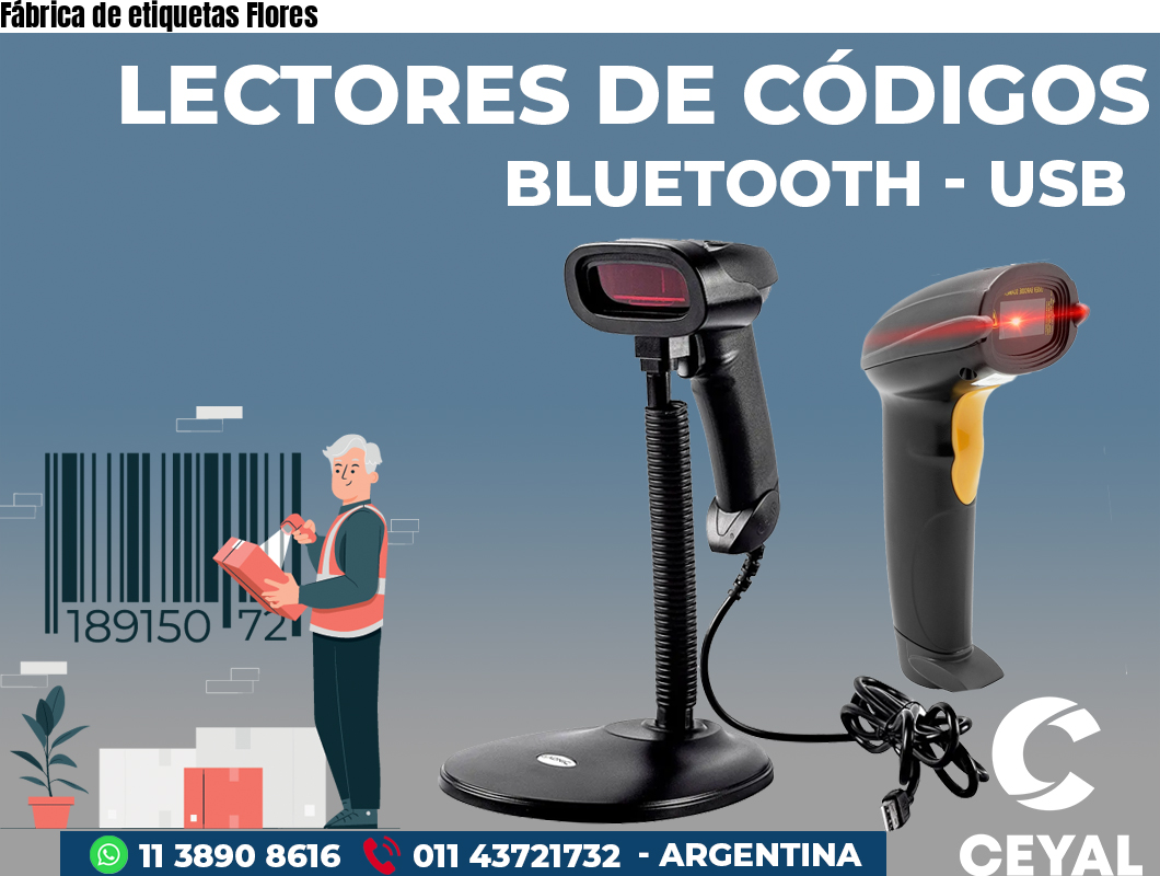 Fábrica de etiquetas Flores