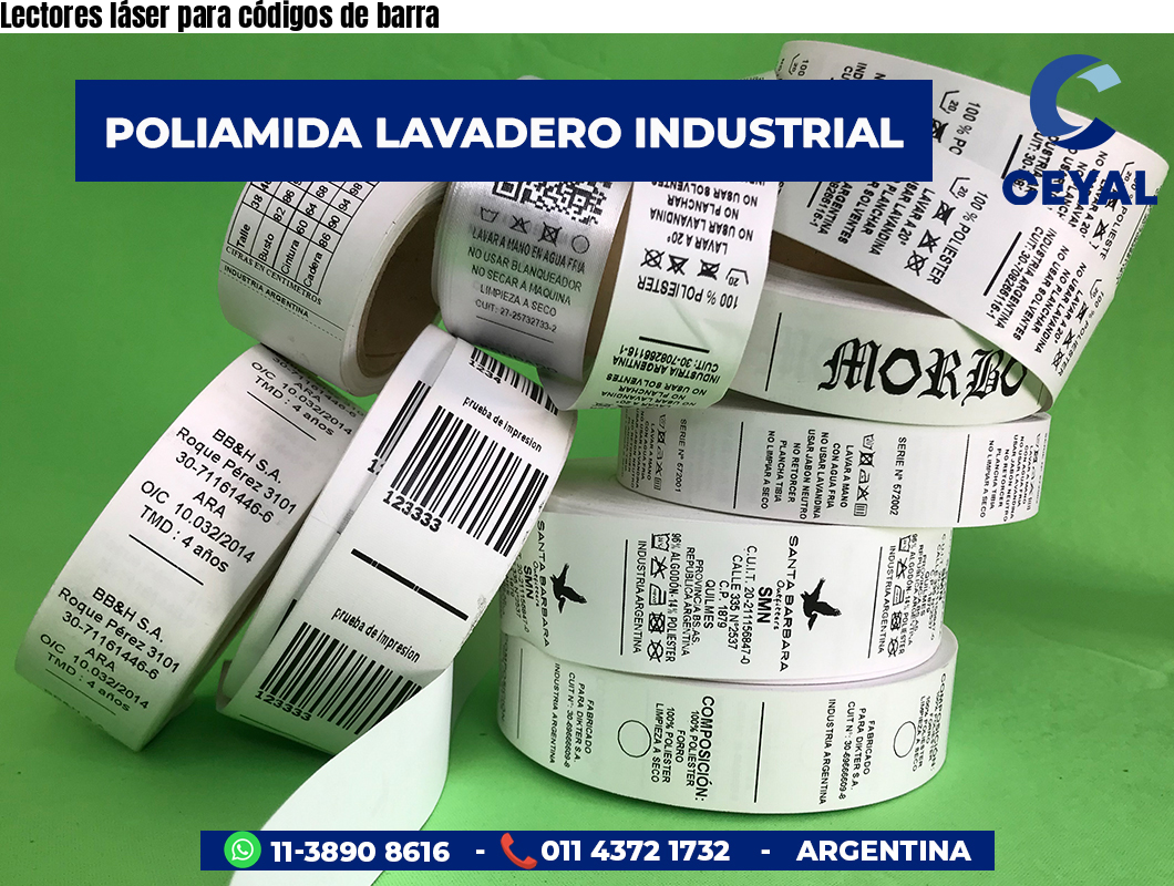 Lectores láser para códigos de barra