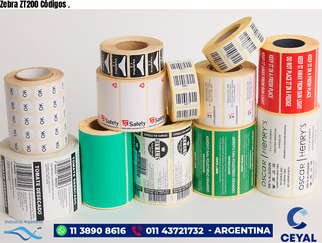Zebra ZT200 Códigos .