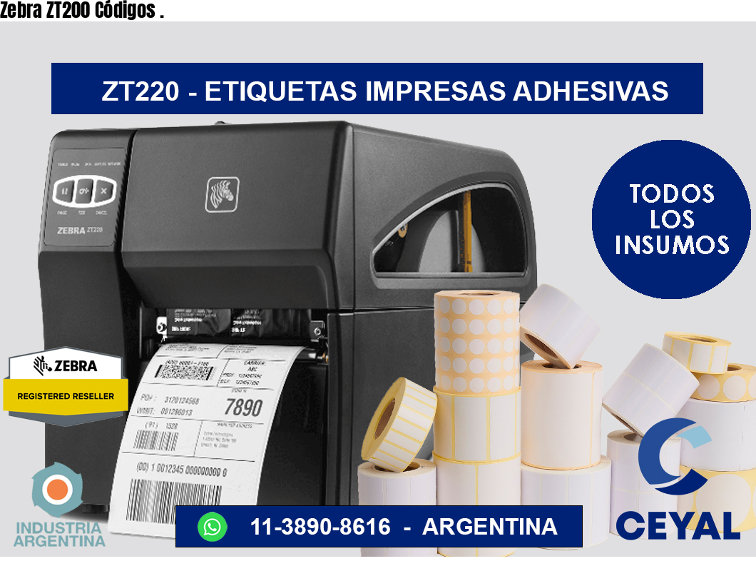 Zebra ZT200 Códigos .
