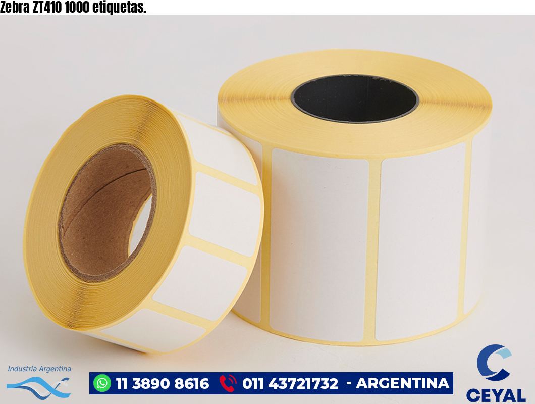 Zebra ZT410 1000 etiquetas.