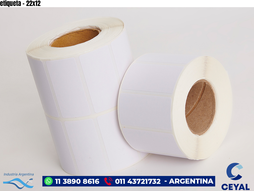 etiqueta - 22x12