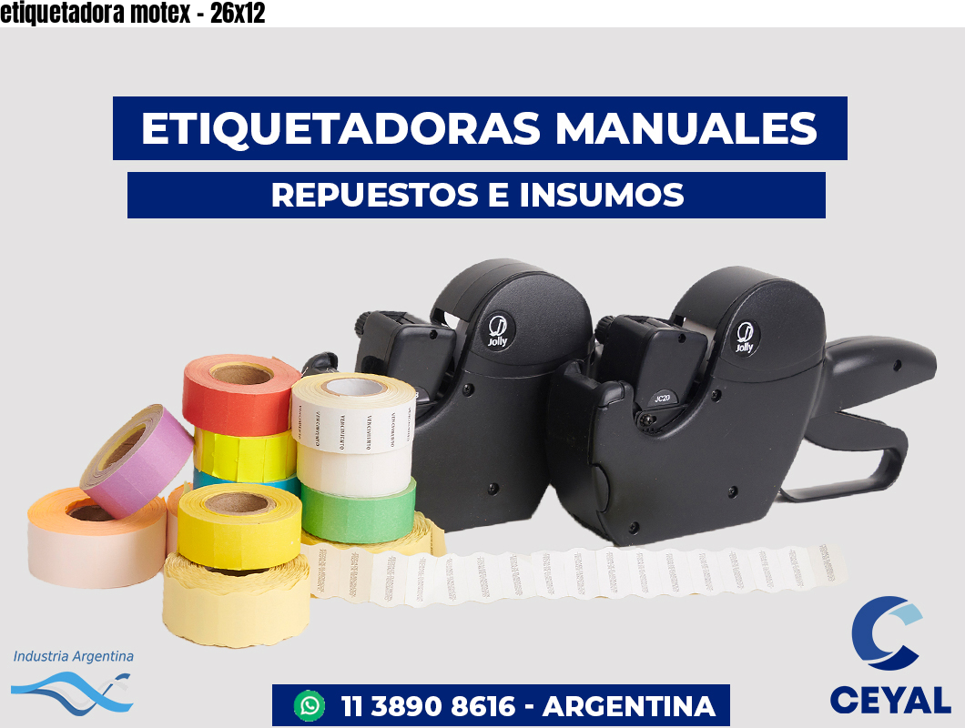 etiquetadora motex - 26x12