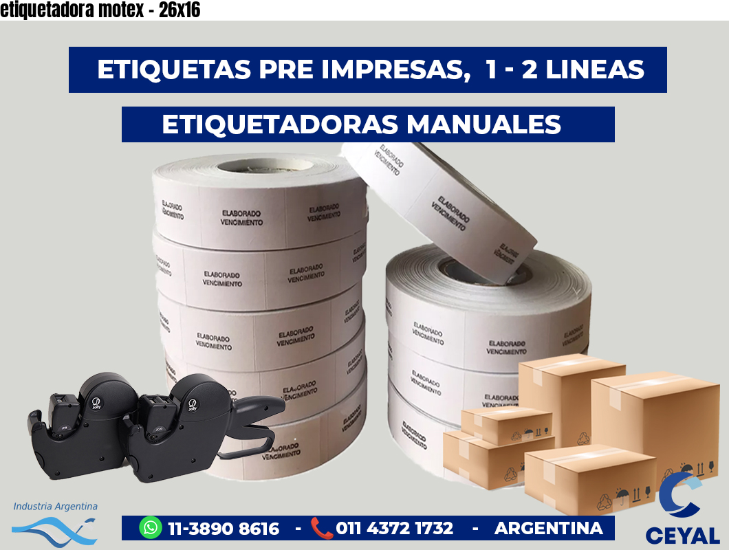 etiquetadora motex - 26x16