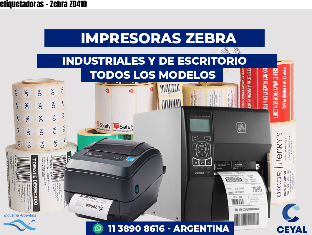 etiquetadoras - Zebra ZD410