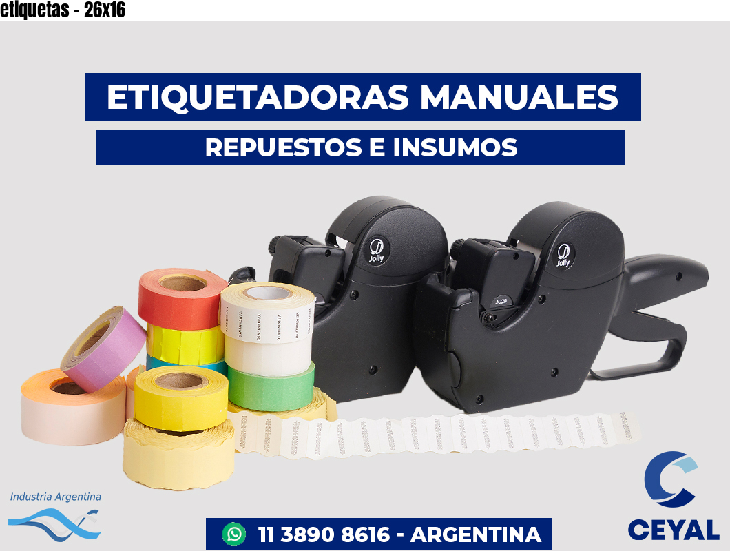 etiquetas - 26x16