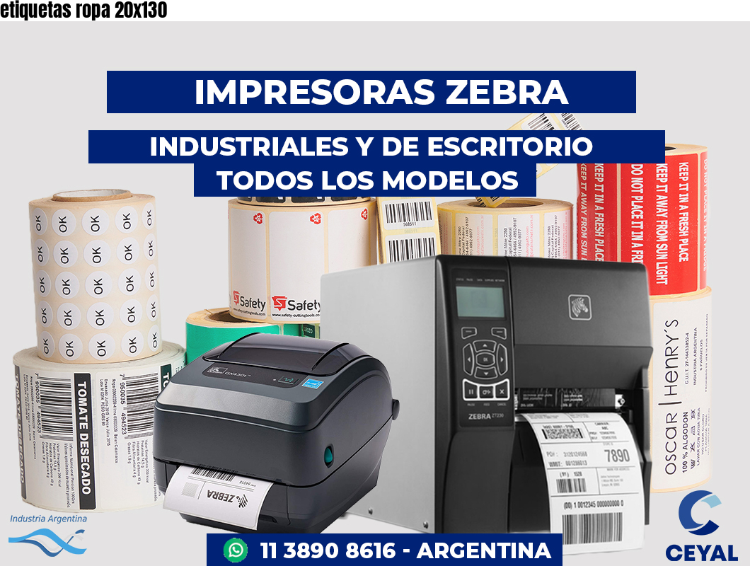 etiquetas ropa 20x130