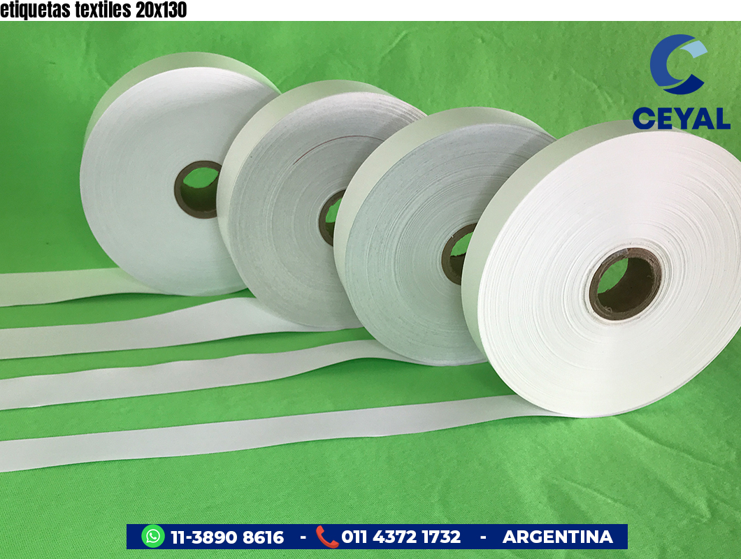 etiquetas textiles 20x130